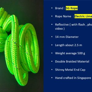 SG Rope - Electric Lime Reflective Flow Ropes