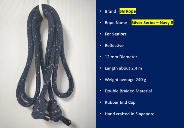 Silver Series - Navy R Reflective Flow Rope