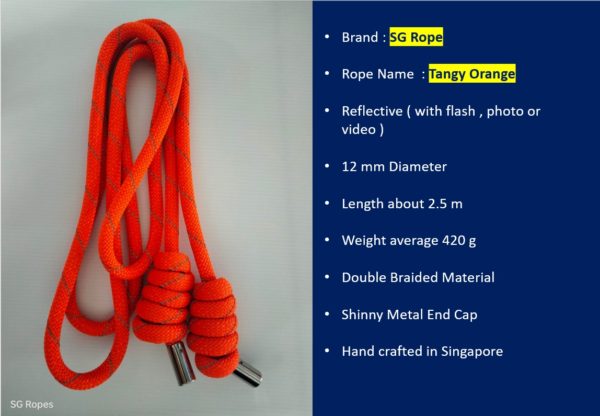 SG Ropes - Tangy Orange Electric Flow Rope