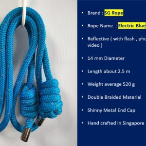SG Ropes - Electric Blue Reflective Flow Rope